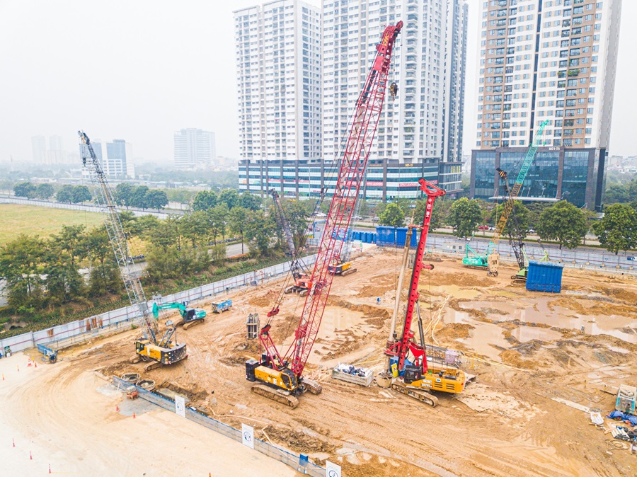 Ishida Việt Nam cho thuê xe cẩu tại Starlake Hồ Tây