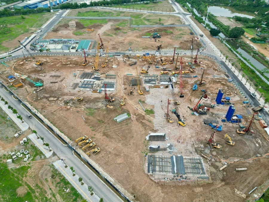 Ishida Việt Nam cho thuê xe cẩu tại dự án cao cấp Lumi Hà Nội