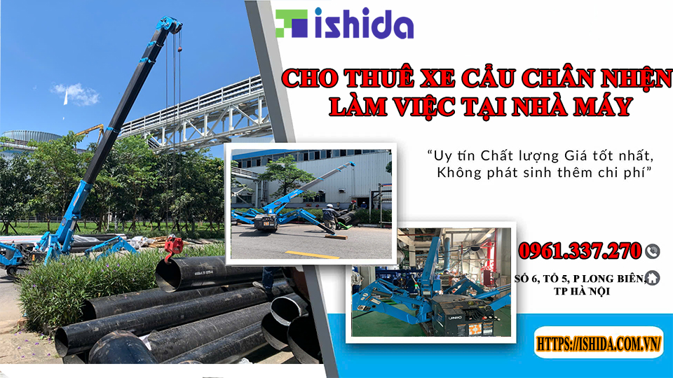 Ishida Việt Nm cho thuê xe cẩu chân nhện 3 tấn