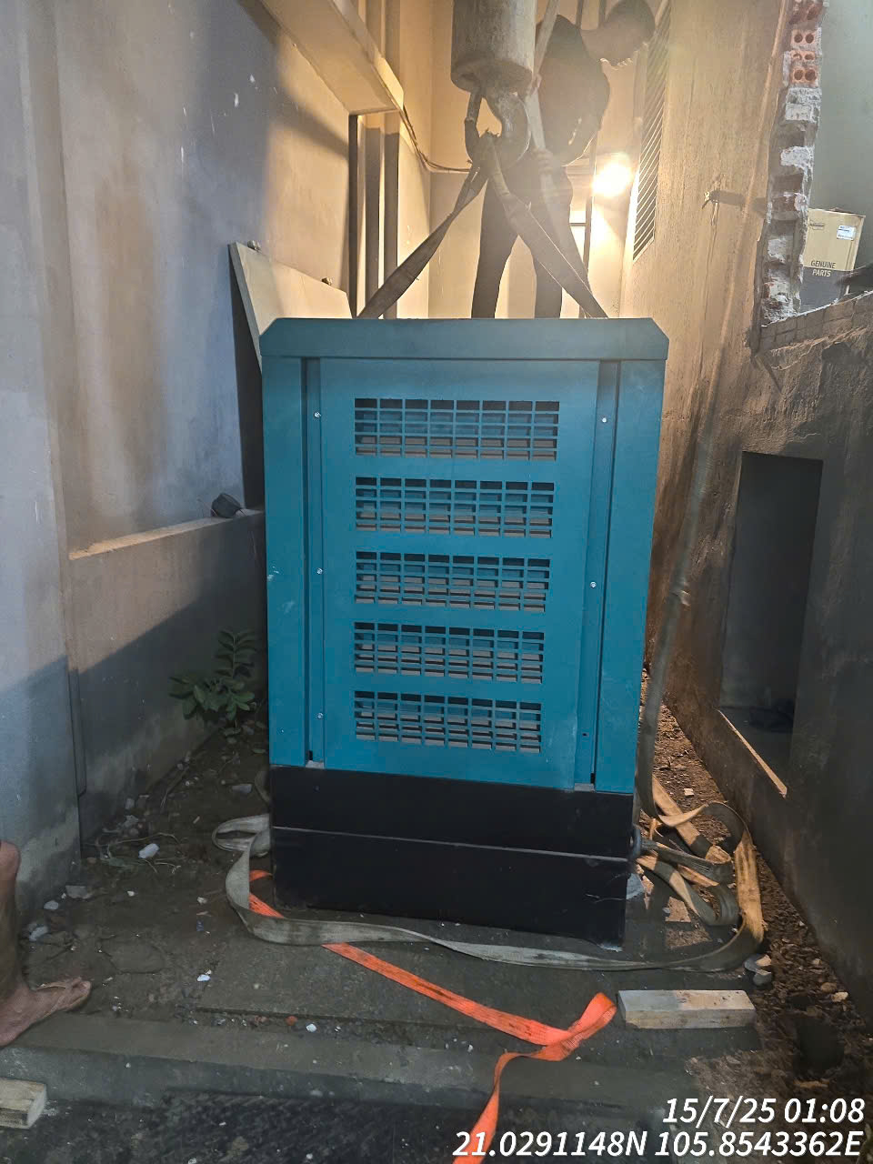 ishida viet nam di chuyen may phat dien 200kva cho cong ty dien luc evn 7