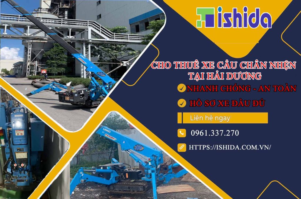 Cho thuê xe cẩu chân nhện tại Hải Dương