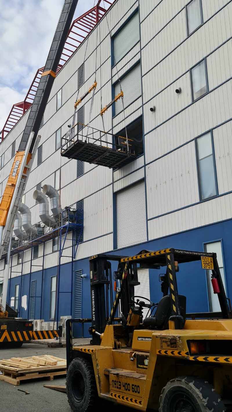 Ishida Việt Nam - Thuê xe cẩu lắp sàn thao tác