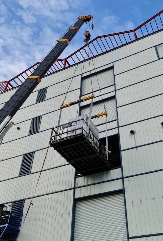 Ishida Việt Nam cho thuê xe cẩu lắp sàn thao tác