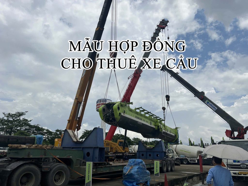 Mẫu hợp đồng thuê xe cẩu - Ishida Việt Nam