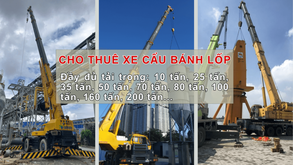 Ishida cho thuê xe cẩu bánh lốp