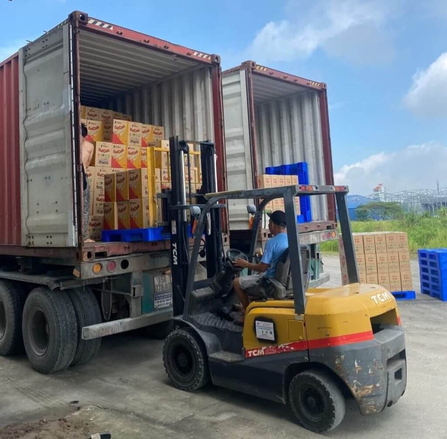 Thuê xe nâng hàng container uy tín