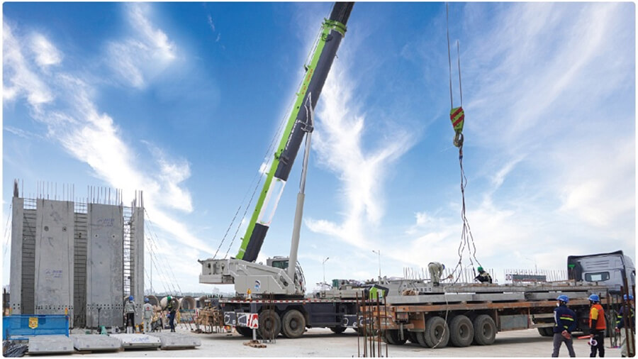 Dịch vụ thuê xe cẩu bê tông đúc sẵn