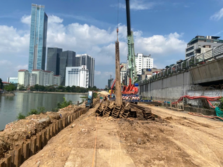 Xe cẩu Ishida Việt Nam thi công xây dựng đường sắt số 3