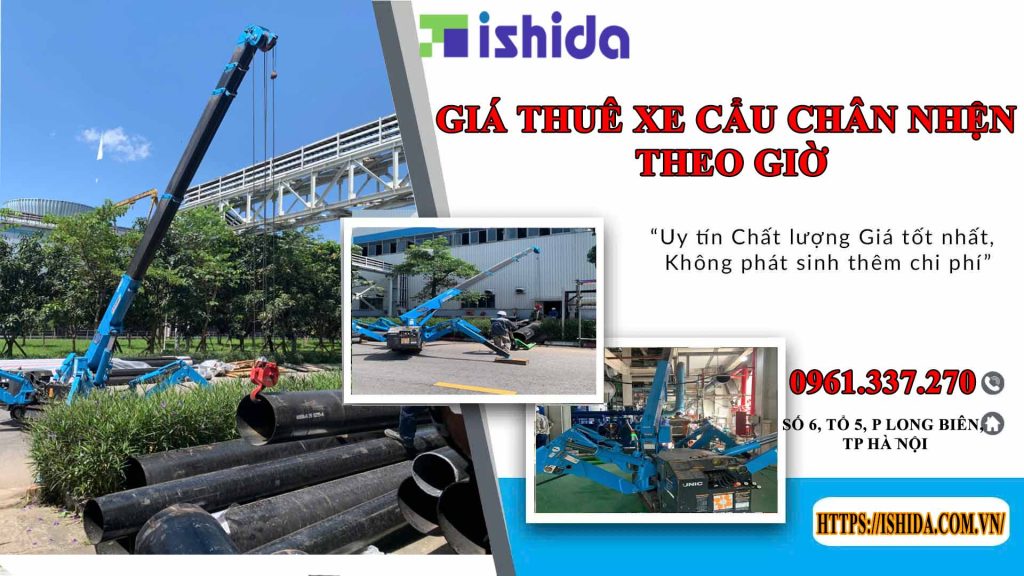 Giá thuê xe cẩu theo giờ mới nhất 2026 4 Giá thuê xe cẩu chân nhện theo giờ