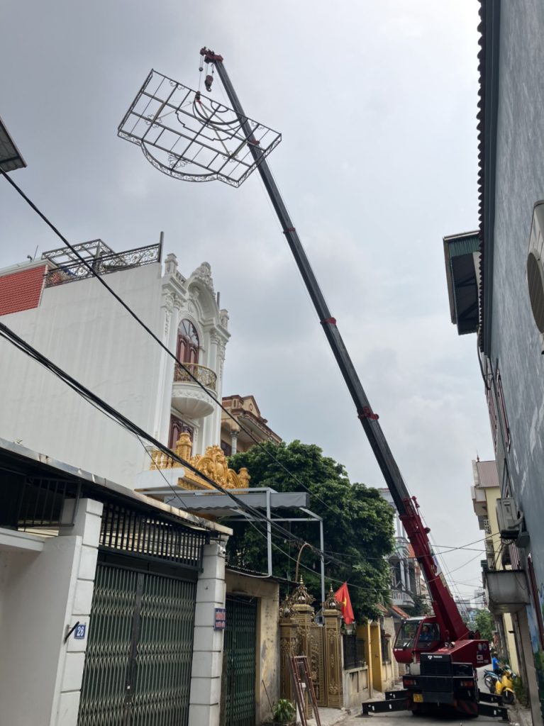 Dịch vụ thuê xe cẩu Anh Khánh Hà Nội