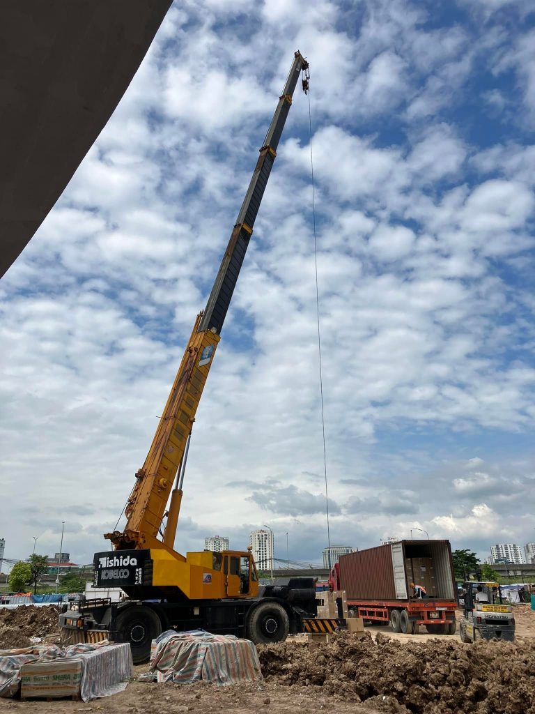 Thuê xe cẩu 25 tấn tại Cổ Đô Hà Nội
