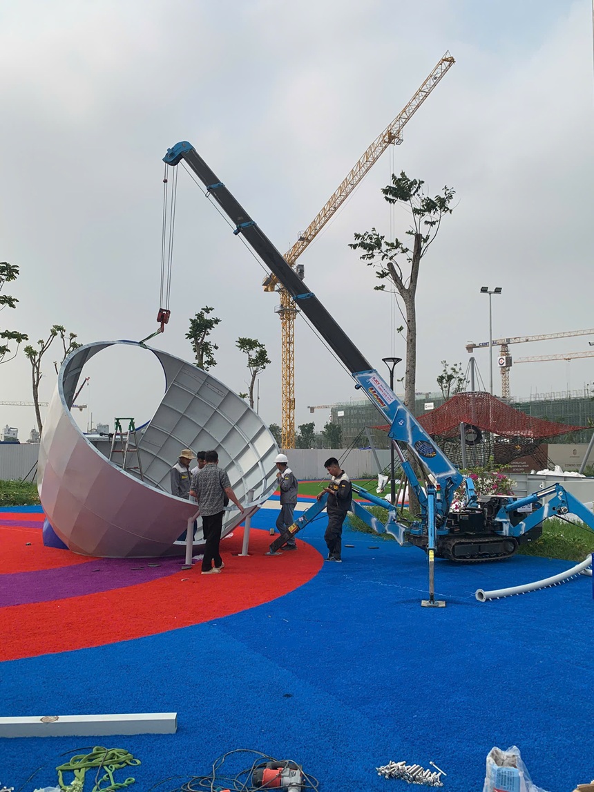 Thuê xe cẩu nhện tại Yên Mỹ Hưng Yên